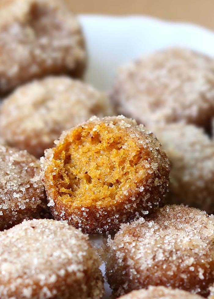 Homemade Fall Recipe…Baked Pumpkin Donut Holes