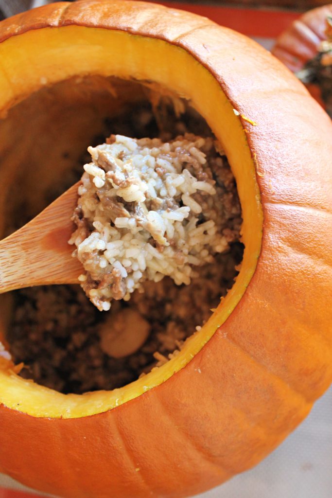 Halloween Meal In a Pumpkin