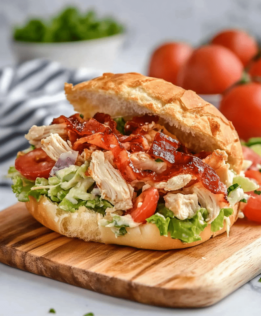 BLT Chicken Salad Sandwiches